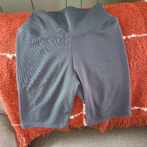 Tribe Kelley Ribbed Bike Shorts in Gray